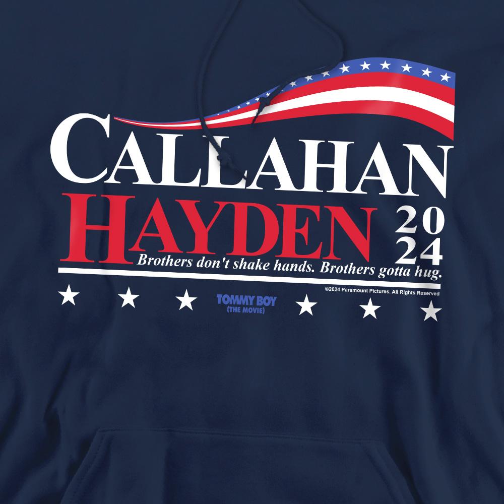 Tommy Boy Mens Callahan And Hayden For President 2024 Hoodie