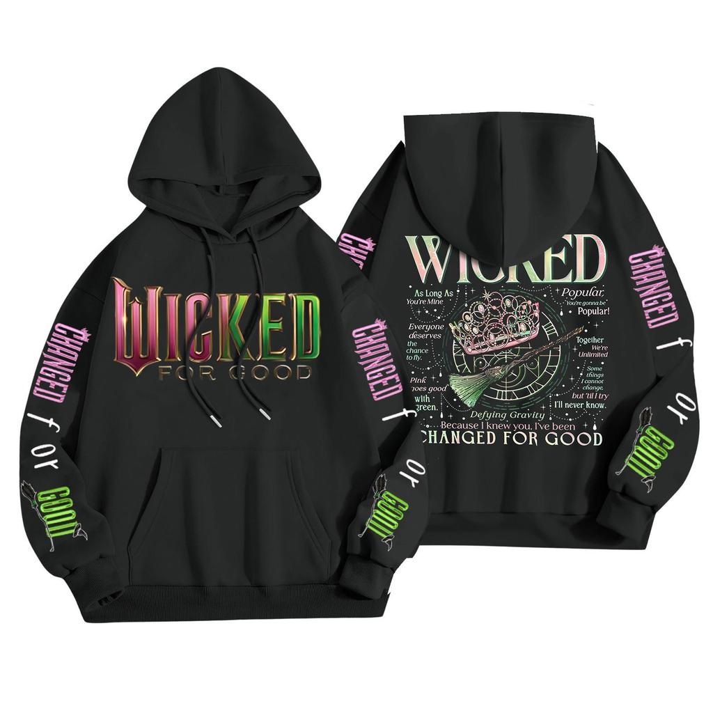 Women's Fashionable Casual Hooded Long Sleeved Printed Sweatshirt