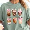 Retro Comfort Coquette Iced Coffee Shirt, Espresso Social Club Tshirt, Gift For Trendy Mom, Bow Coffee Lover Gifts, Coquette Gift For Mom