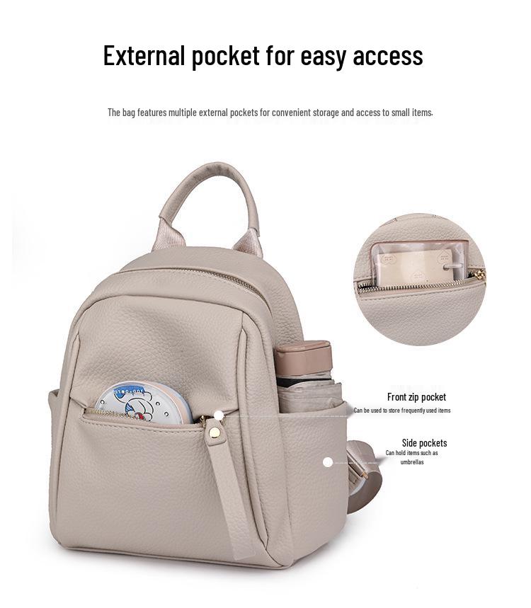 Women's Trendy Korean-Style Large Capacity PU Backpack 2025