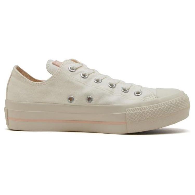 Converse All Star Plts Rubber Patch Ox Durable Shock Absorption Low Top Canvas Shoes Women sneaker White 31311530