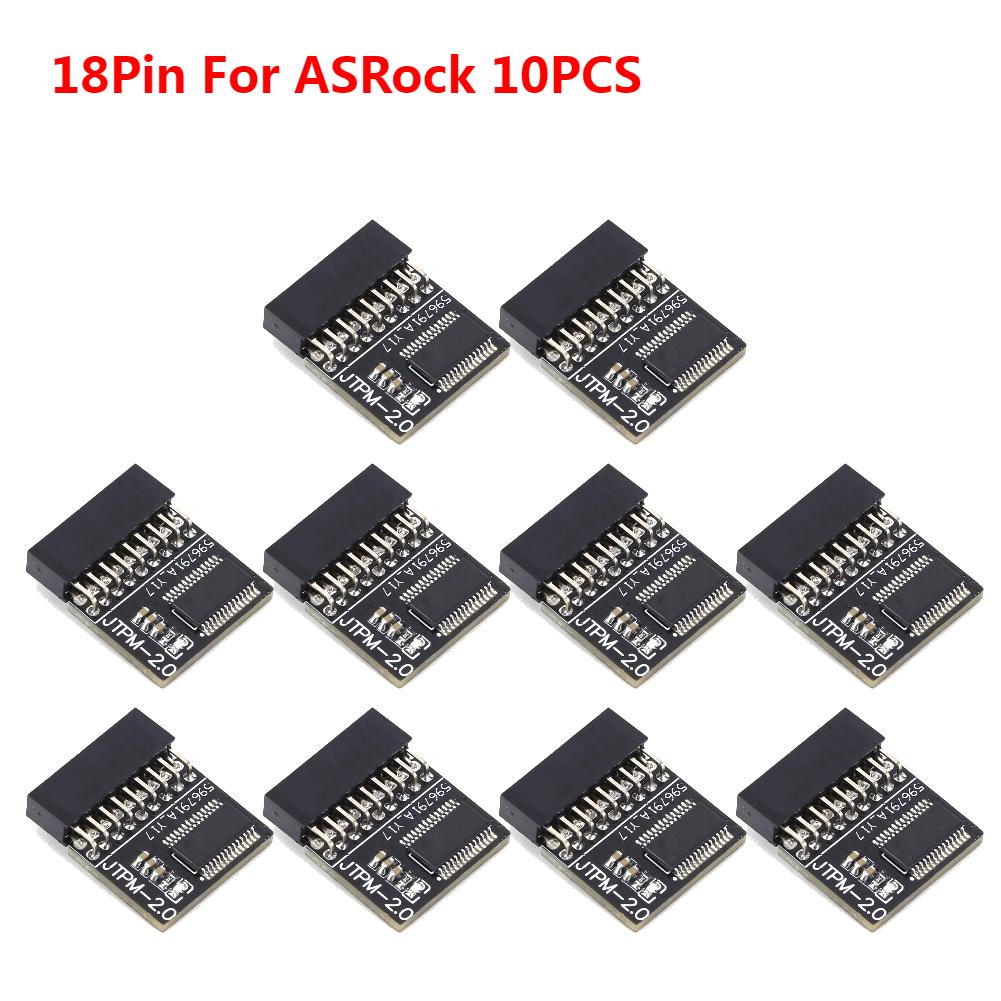 10/5/3/1PCS TPM 2.0 Encryption Security Module Board 4GB For ASUS ASRock MSI ASRock GIGABYTE LPC 14/18/20 Pin Motherboards Card
