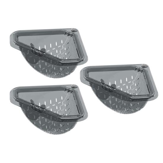 Magnetic Corner Sink Basket Triangular Kitchen Sink Strainer Easy Cleaning Drain Catcher for Food Scraps