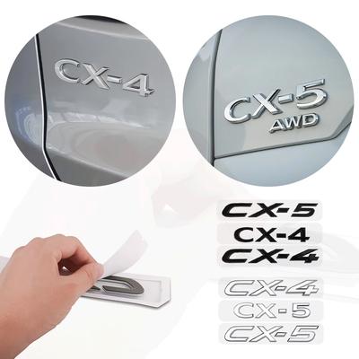 For Mazda 3 6 2 Axela CX30 CX7 Atenza Demio CX3 CX9 Accessories 3D ABS CX-4 CX-5 Car Letter Badge Logo Trunk Decorative Sticker Pcnrm24