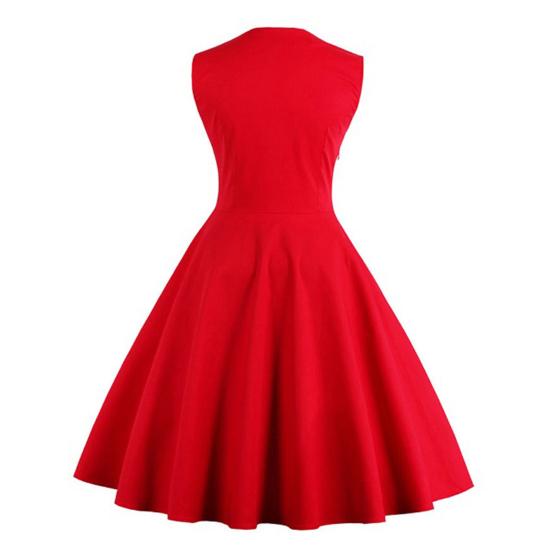 Kvinner Aftenkjole Blomstertrykk A-linje Stor Swing Stram midje Retro Patchwork Knapp Dekor Ermeløs Prom Party Elegant Midi-kjole