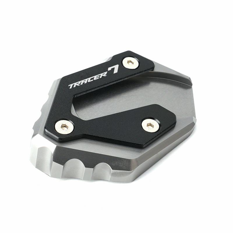 Mais recente para yamaha tracer 7 gt 2022 tracer700 gt 700gt 2018 motocicleta kickstand placa pé ampliador