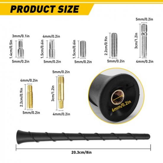 16"Car Radio Universal Flexible Anti Noise Beesting Aerial Ariel Arial Antenna