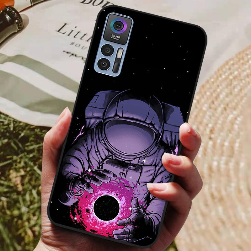 For TCL 30 Plus Case T676K T676J Cover Wolf Lion Shockproof Phone Cases For TCL 30 5G T776H Black Silicone For TCL30 30 Cover