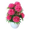 1Pc Artificial Chrysanthemum Bonsai Potted Plant Landscape Home Floral Decor AVE