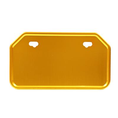 Support de Plaque d'Immatriculation de Moto en Aluminium MOTO BASE | MBAP-NPF-03 | Doré (pour cyclomoteurs)