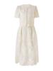 Tencel Cotton Short-Sleeved Embroidery Top + French Romantic Skirt Suit.