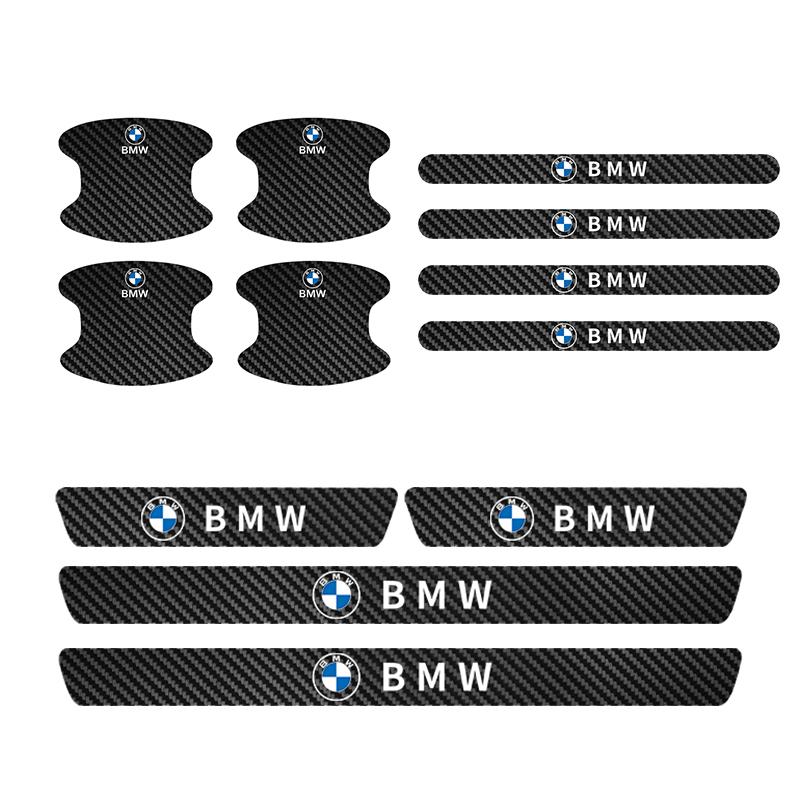 Carbon fiber Car Door threshold Sticker Door Handle Bowl Scratch Protective Sticker For BMW M E46 E90 E60 F30 F10 E39 E36 E87 SZ5J