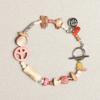 Peace Mark Symbol Bracelet Taffy Pink