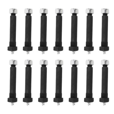 14Pcs Trailer Axle Spring Shackle Screw 9 16 X 3in M11 X 1.25 Thread Steel Greasable Spring Screw for 2000lb 3500lb