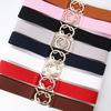 Simplified Women's Black Elastic Waistband Korean Style Fashion Belt