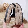 Women's Platform Office Bag Head Slippers Can Be Worn Outside Ethnic Style Old Beijing Cloth Shoes Linen Embroidery Lazy Pedal