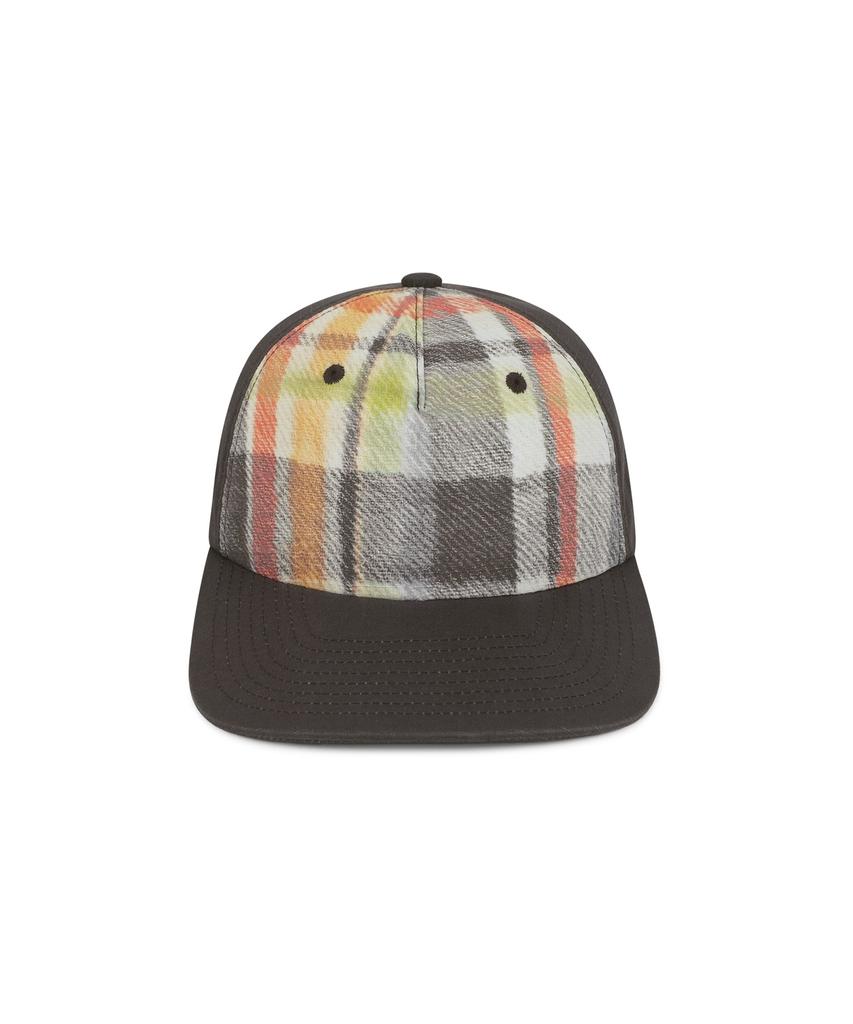 Sseonleobeutueo Plaid Trucker Cap Charcoal