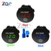 LED Voltmeter Digital Waterproof Motorboat Motorcycle Panel Digital Voltmeter Tester Monitor Car Voltmeter 12V Electrical Tester