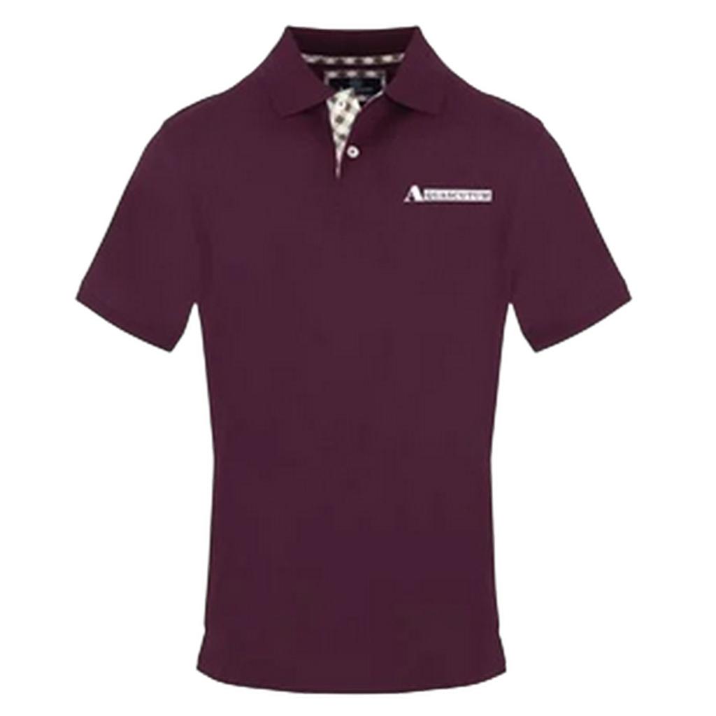 Aquascutum Herren Poloshirt mit Kragen und kurzen Ärmeln