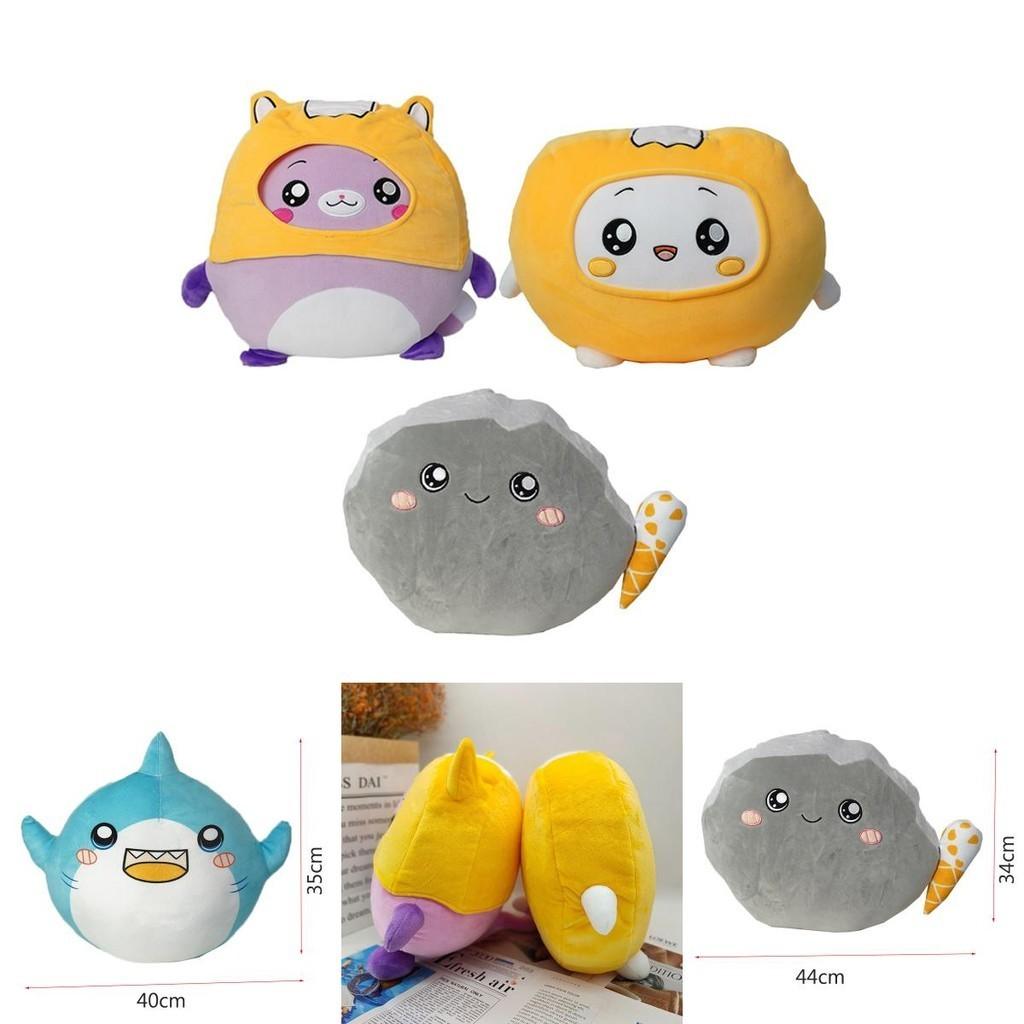 Lankybox Foxy Boxy Shark Rocky Sticky Plush Toys Maximum Softness And Comfort