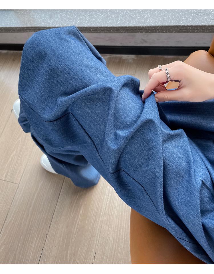 2025 Women's Summer High-Waist Tencel Ice Silk Wide-Leg Pants