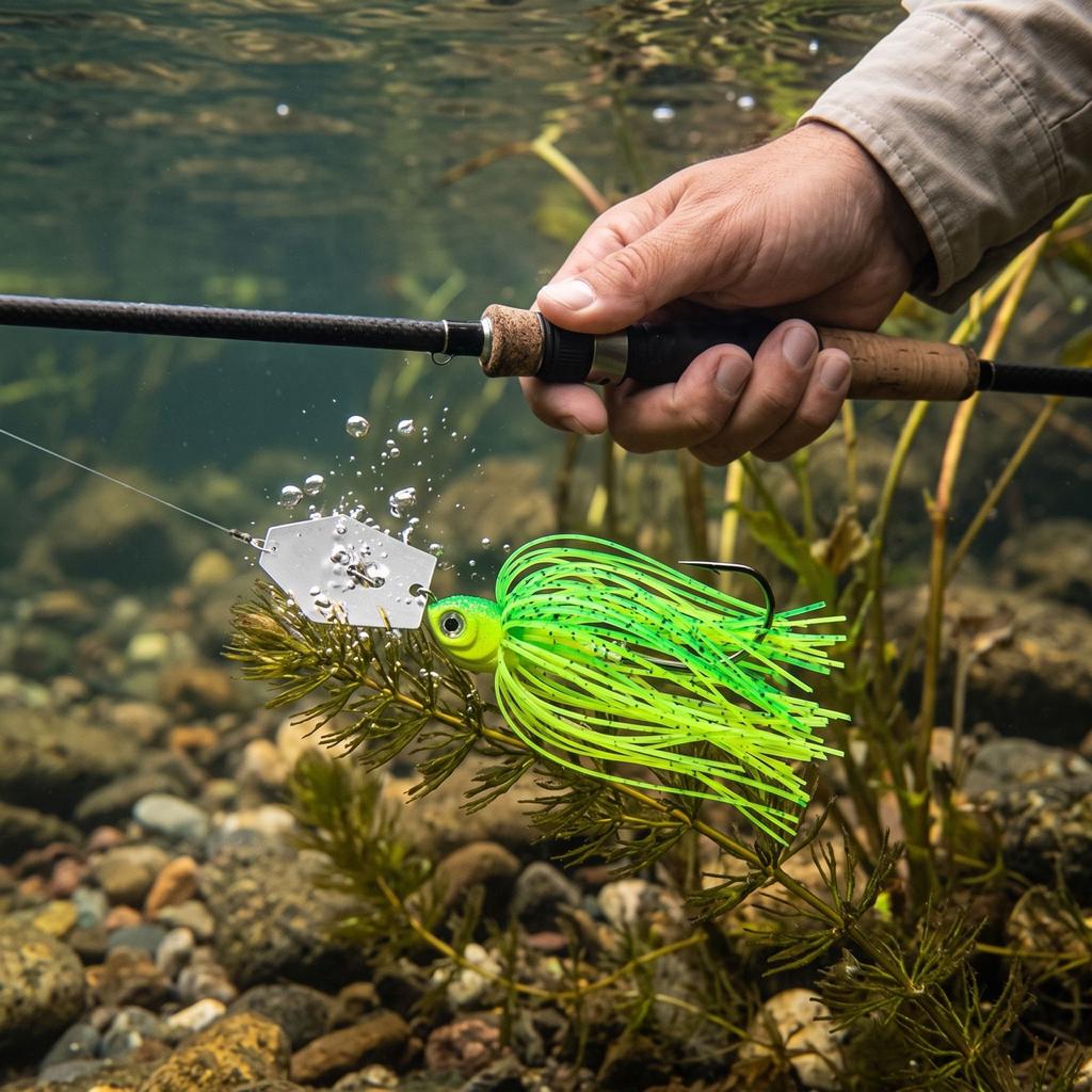 Tassel Spinnerbait for Fishing, Snag with and Skirt