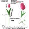 8/20PCS Artificial PE Foam Tulip Flower Household Vase Tabletop Decoration Wedding Outdoor Scene Decoration Seven Color Optional