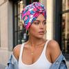 Knotted Style Twist Knot Turban Hat Pleated Floral Head Wrap Islamic Headband  Women Headwear