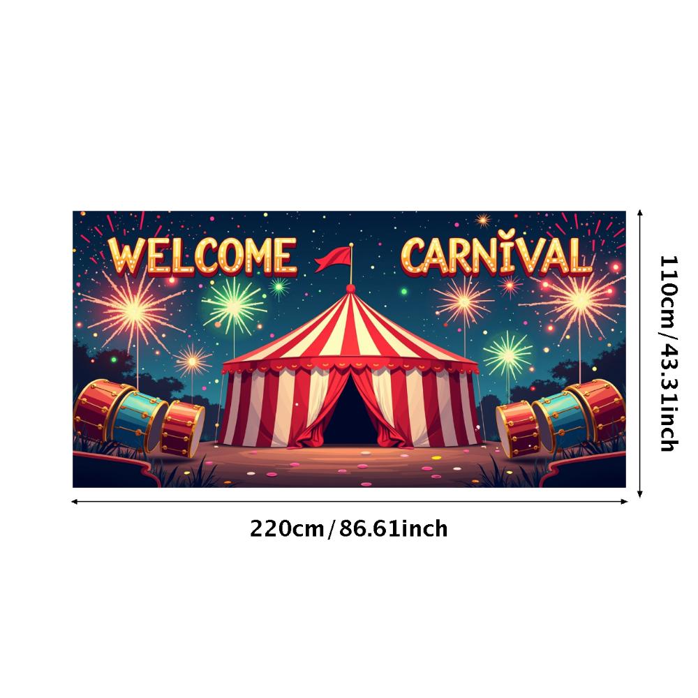 Event Backdrop Large Carnival Banner Decor Reusable Welcome Backdrop For School Event Festival Decor Birthday