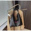 2025 Autumn/Winter Women's Large Canvas Tote with Letter Embroidery - Fashionable Shoulder Bag.