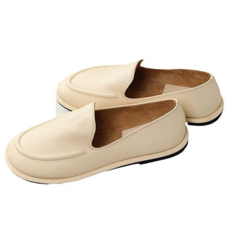 Fashion Size 35-40 Women Flats Loafers Soft Leather Low Heels Shoes 2025 Summer Casual Slip on Daily Office Lady Dress Shoes Zapatos