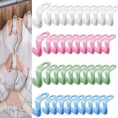 Clothing Storage Clothes Organizer Hanger Connection Home Assembly Closet for Clothes Plastic Save Space 10/20PCS Stackable Hook
