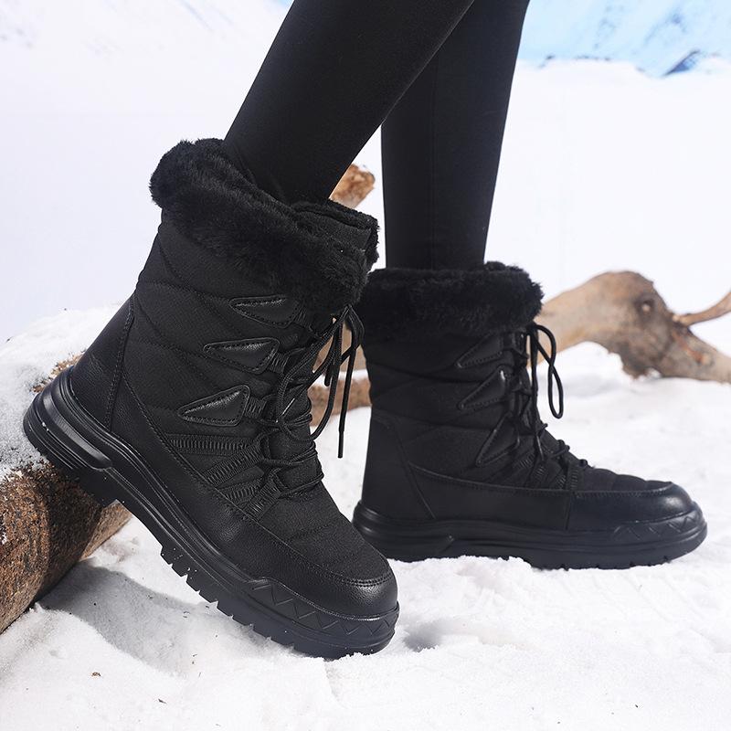 Winter warm snow boots piled thickened travel cotton boots outdoor hiking boots snow boots