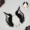 Gothic Bat Creature Ears Headpiece Cosplay Plush Hair Hoop Props For Role Play And Costume Event LARP
