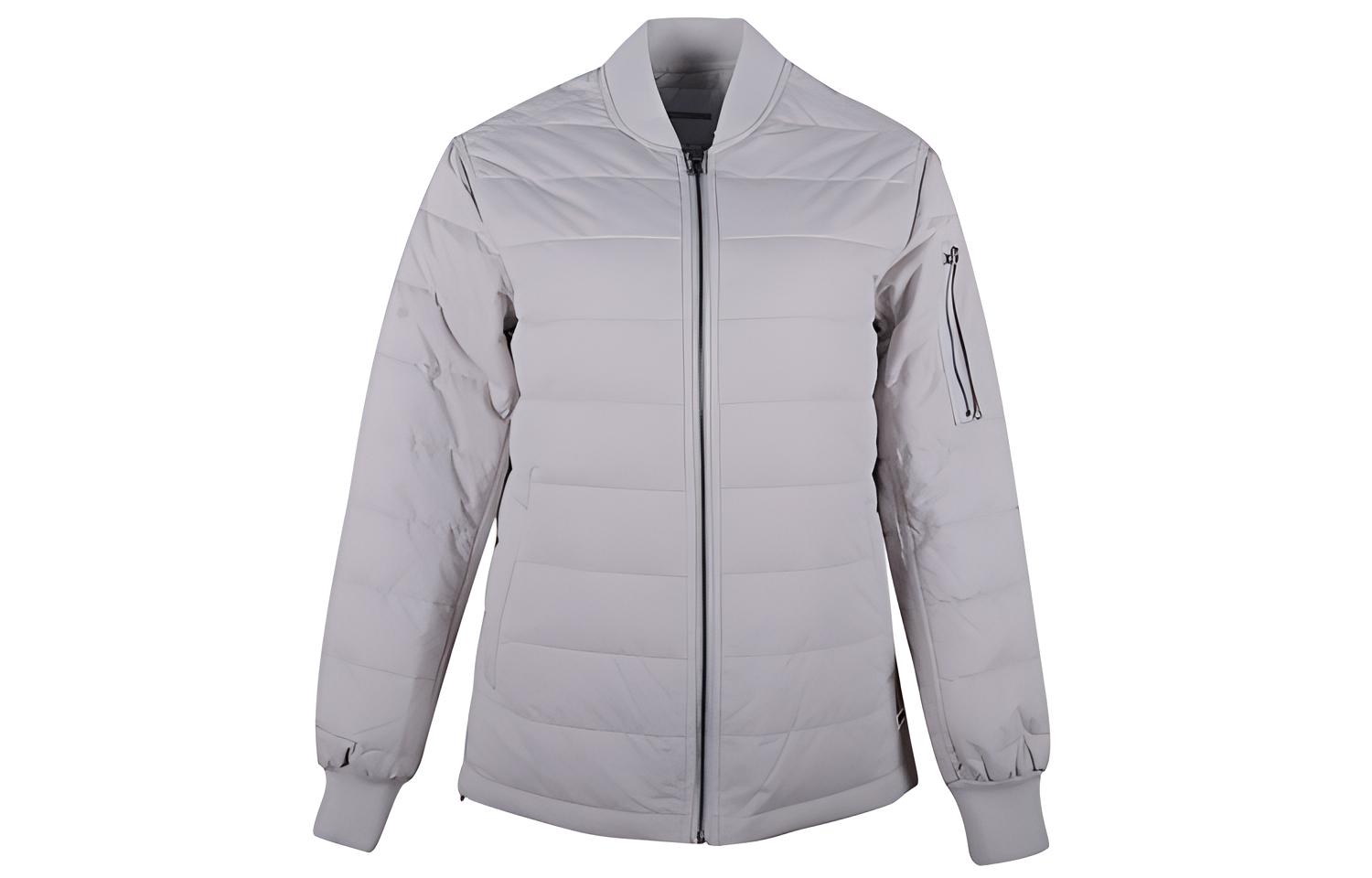 Converse Down Jackets Women s Oil Gray Baseball Collar Moderate Other 10005419-A03 M