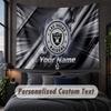 Arazzo Personalizzato con Nome e Testo, Appeso Decorativo da Parete Las Vegas Raiders, Arazzo di Sfondo per Casa Camera da Letto