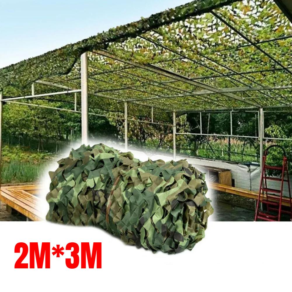 3Mx5M 4Mx6M Camouflage Netting Bulk Roll Sunshade Net for Hunting Woodland Training Camping Car Cover Paintball Bird Watching