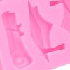 DIY Silicone Mold Bachelor Hat Fondant Chocolate Cake Decorating Mould Kitchen SuppliesPink