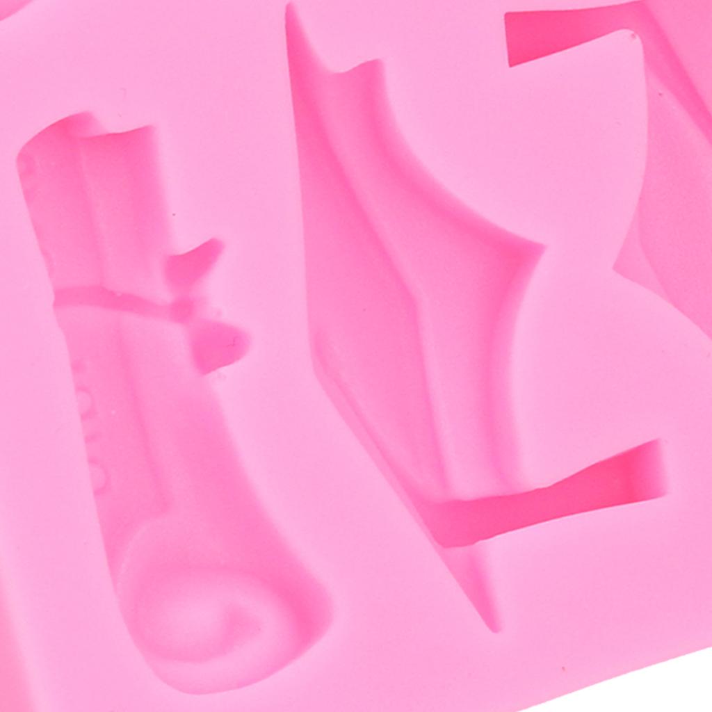 DIY Silicone Mold Bachelor Hat Fondant Chocolate Cake Decorating Mould Kitchen SuppliesPink
