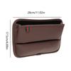 Car Seat Gap Filler Universal Leather Car Seat Pocket Organizer for Coins- Cards