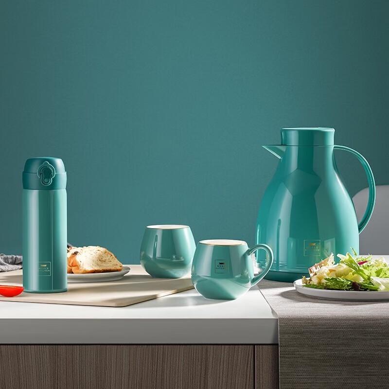 Corning Visions Green Xinmeijia Stainless Steel 4-Piece Cup & Pot Set