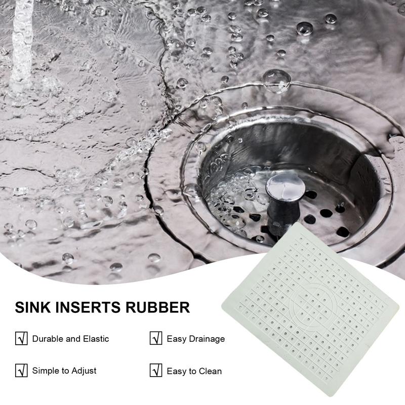 Kitchen Sink Protector Rubber Sink Mat Square Coasters Sink Protector Drain Pad Sink Mats And Protectors For Kitchen Vegetables
