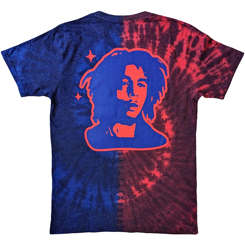Bob Marley Unisex Adult Trippy Text Tie Dye T-Shirt