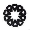 10 Pieces Guitar Ukulele Wool Felt Plectrum Picks for Guitar Parts