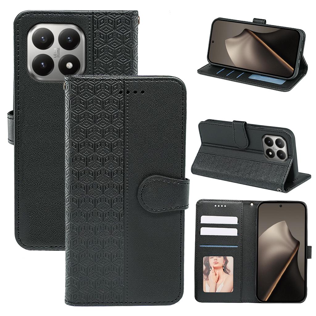 For Xiaomi 15T Wallet Phone Case Pattern Imprint Leather Flip Cover