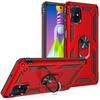 Dla Samsung Galaxy M51 M32 M02 M21 2021 Samochodowe Magnetyczne Etui na Telefon z Pierścieniem i Podstawką Tylna Pokrywa dla M31 M21 M01 M12
