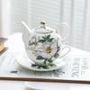 Ceramic Portable Creative Tea Set European Style One Teapot and One Cup Set Simple Household Flower Tea Cup Set Office Tea Set