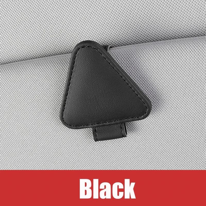Universal Sun Visor Clip Sunglasses Holder Car Glasses Holder Microsoft Leather Eyeglasses Hanger Ticket Clip glasses Mount