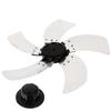 Metal 5 Leaves Fan Blade Replacement Part Easy Install Low Noise Electric Fan Supply for Indoor Standing Table Pedestal