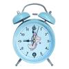 4" Silent Metal Alarm Clock with Light & Customizable Logo for Kids/Students